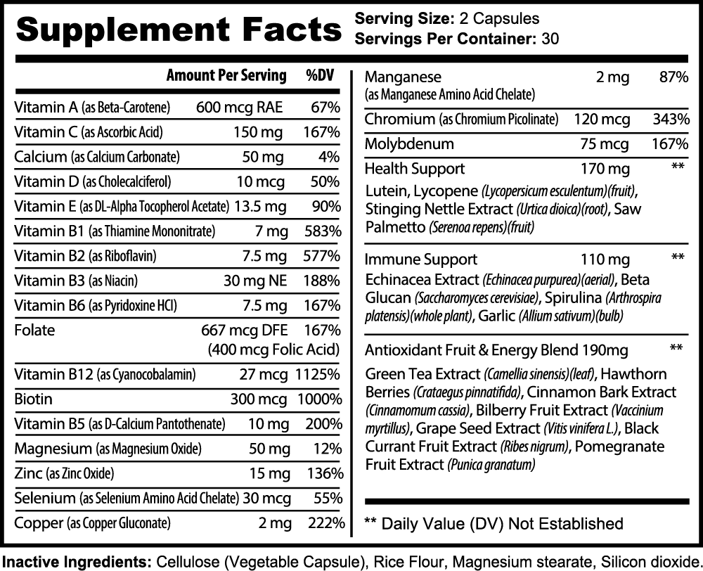 Complete Multivitamin (Spartan Formula)